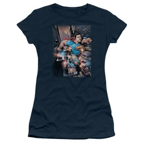 Trevco Superman-Action Comics No.1 - Short Sleeve Junior Sheer Tee - N