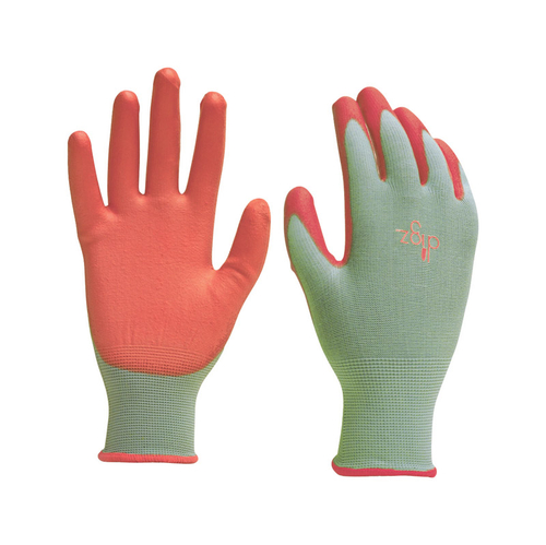 Digz 7503238 Womens Polyurethane Gardening Gloves - Green  Large