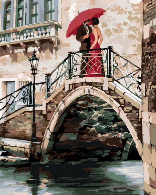 Paint by Numbers - COUPLE ON A BRIDGE IN VENICE (RICHARD MACNEIL)