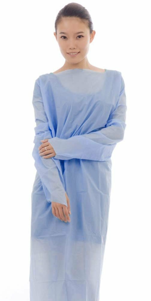 Pack of 20 Blue Lab Coats 2XL Size. Hook and Loop Fastener, Elastic