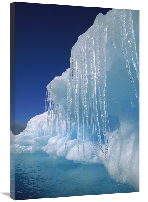 Global Gallery GCS-453432-2436-142 24 x 36 in. Icicles Hanging From Ic