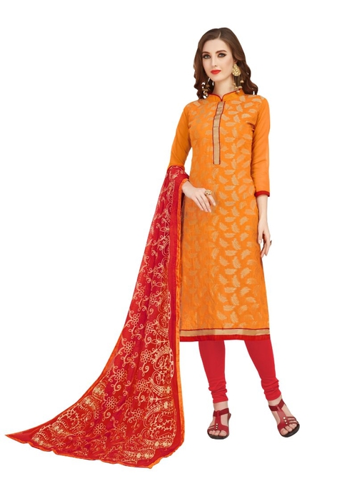 Generic Women's Banarasi Jacquard Salwar Material