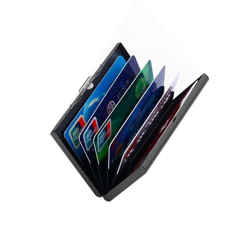 Fashion women men credit card holder Stainless