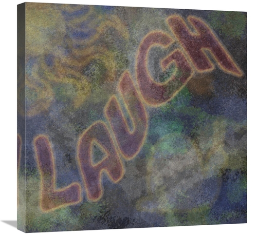 Global Gallery GCS-382217-2424-142 24 x 24 in. Graffiti - Laugh Art Pr