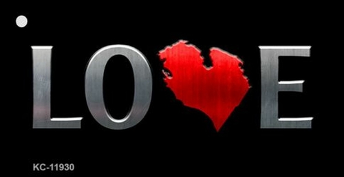 Smart Blonde KC-11930 1.5 x 3 in. Lower Peninsula Novelty Metal Key Ch