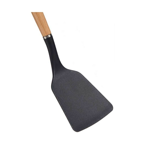 Kitchen Spatula Black Brown 8,8 x 2 x 33,8 cm beech wood (8,8 x 2 x