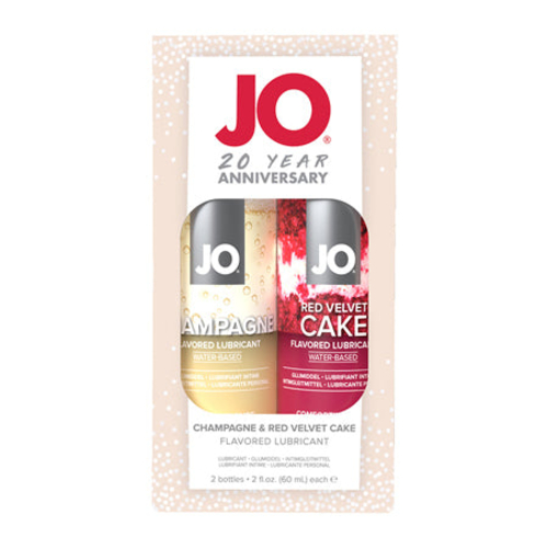 JO 20th Anniversary Flavored Water-Based Lubricant 2-Piece Gift Set