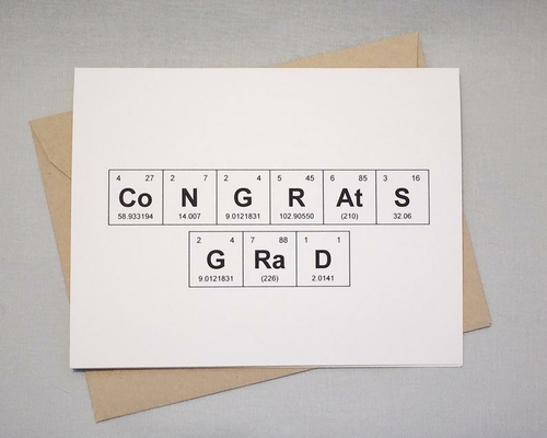 Congrats Grad Sentimental Elements Card