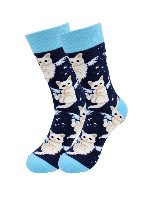 Casual Designer Trending Animal Socks - Cat for Men and Women   