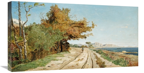 Global Gallery GCS-266463-30-142 30 in. Road on the Edge of the Medite