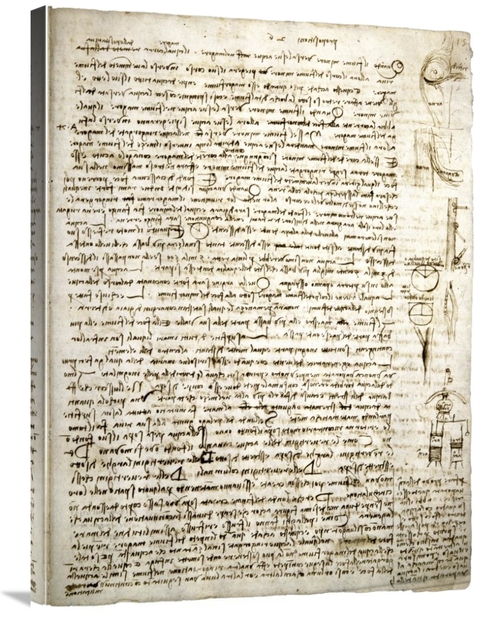 Global Gallery GCS-281935-36-142 36 in. Codex Leicester - River Theori