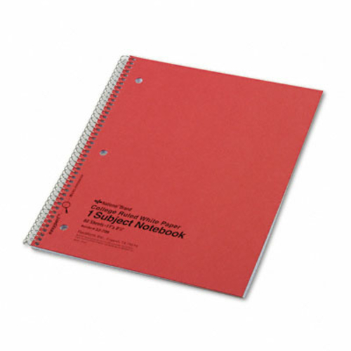 National Brand 33709 Subject Wirebound Notebook- College/Margin Rule- 