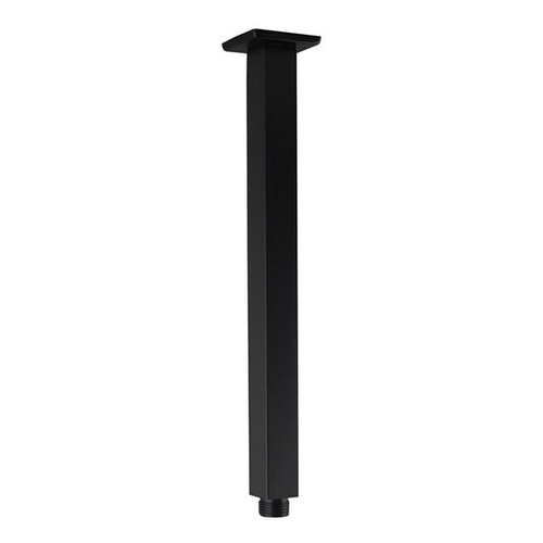 Square Black Ceiling Shower Arm 300 Mm Stainless Steel