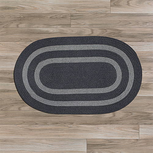 Colonial Mills Rug GW43R060X096 5 x 8 ft. Graywood Braided Rug  Charco