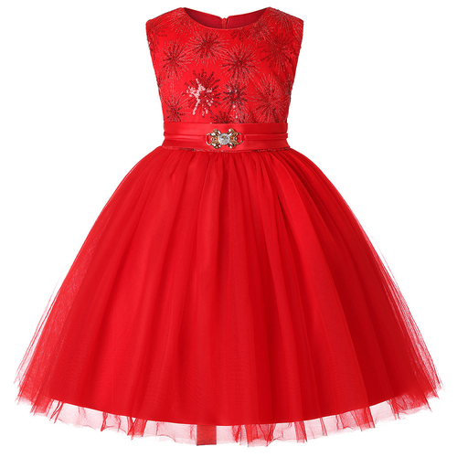 Embossing Princess Dress Baby Girl Wedding