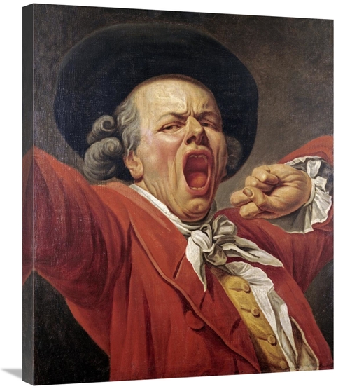 Global Gallery GCS-266241-30-142 30 in. Self-Portrait as a Yawning Man