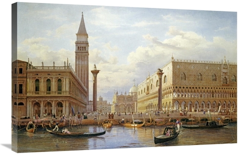Global Gallery GCS-267878-36-142 36 in. A View of the Piazzetta with t