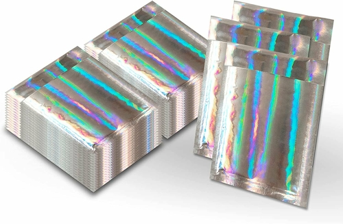 Pack of 250 Hologram Bubble Mailers Pouches 9.5 x 13.5 Cushion Padded