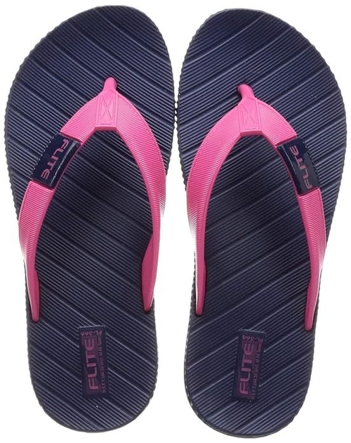 Women's Fl0366l Slippers Navy Pink Size 8UK