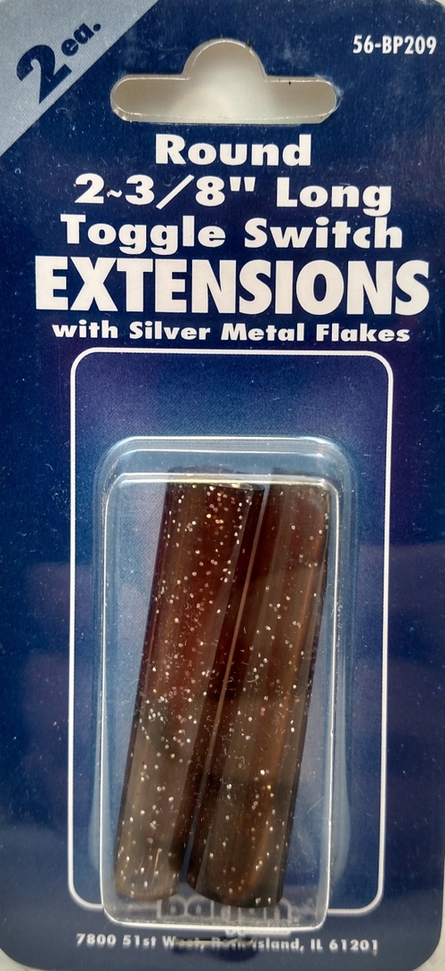 Barjan 056BP209 Extension Charcoal Large Round - 2 Carded