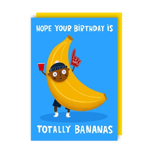 Totally Bananas Birthday Card (Pack of 6)