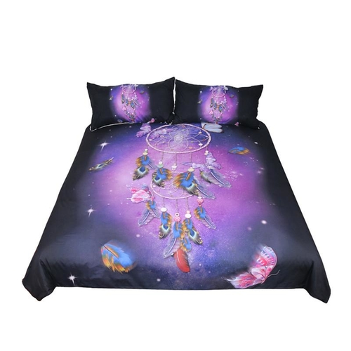 Dreamcatcher Bedding Set Colorful Feathers Duvet