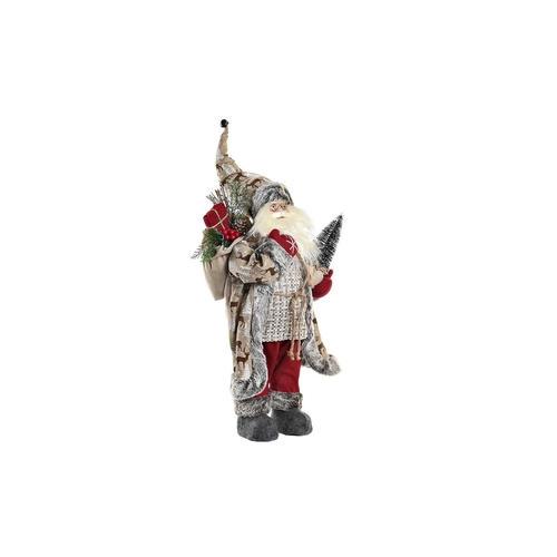 Decorative Figure DKD Home Decor Father Christmas Red Grey PVC 32 x 20