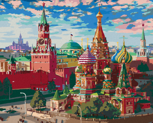 Zuty - Paint by Numbers - MOSCOW - VIEW OF RED SQUARE (IMAGE WORLD),