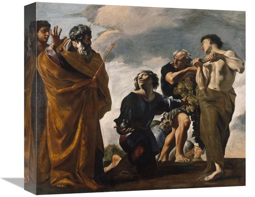 Global Gallery GCS-456782-16-142 16 in. Moses & the Messengers From Ca