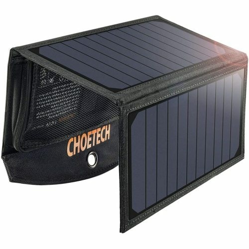 19W Solar Phone Charger Dual USB Port Camping Solar Panel Charger