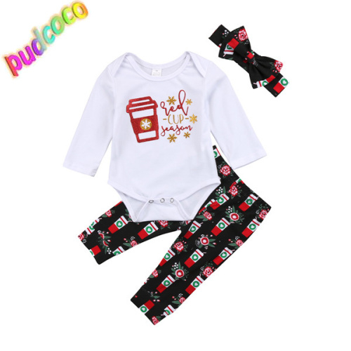 Newborn Infant Baby Boy Girl Xmas Outfits Set