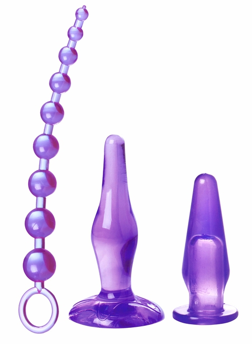 Amethyst Adventure 3 Pieces Anal Toy Kit