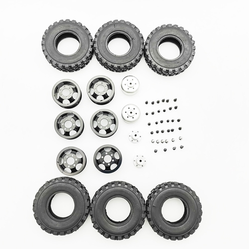 6pcs Lightweight Rims Replacement DIY Toys Parts