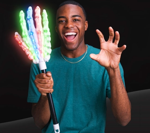 Blinkee LWIFOSH Light Up Wand Invisible Fiber Optic Skeleton Hand