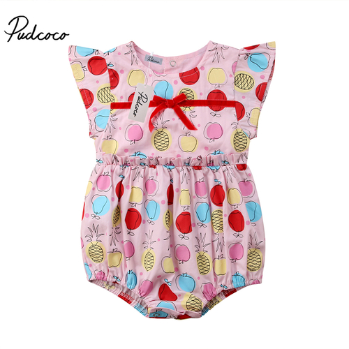 Newborn Baby Girls Clothes Fruits Apple Pineapple