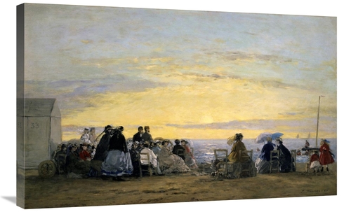 Global Gallery GCS-281758-36-142 36 in. On the Beach, Sunset Art P