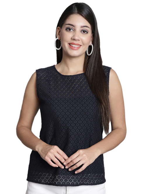 Women's Straight Round Neck Top(SizeXL)(ColorBlack)