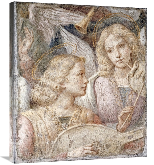 Global Gallery GCS-266792-30-142 30 in. Music Making Angels - a Fragme