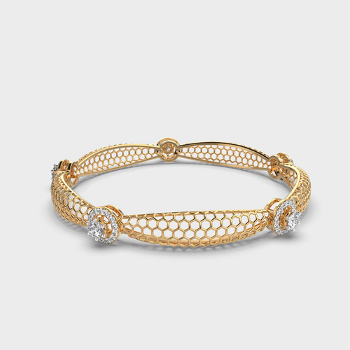 Artificial Ornate Mesh Bangle