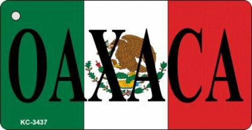 Smart Blonde KC-3437 Oaxaca On Flag Novelty Key Chain