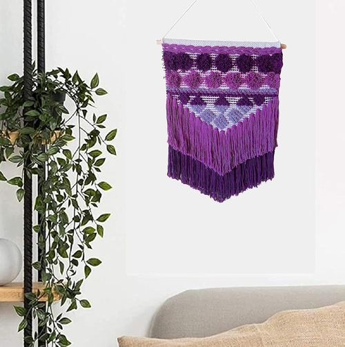 Pack of 1 Handmade Wall Hanging Macrame Bohemian Nordic Woven Decor
