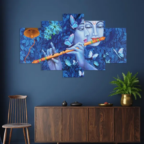 Set Of Five Framed Painting For Wall Decoration, 3D Paintings For Home