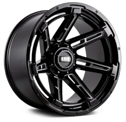 Grid Wheels B18955M151 18 x 9.0 in. 5 x 150 in. Bolt Pattern 15 Offset