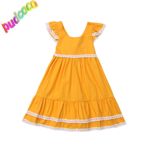 Princess Kid Baby Girl Lace Dress Sleeveless