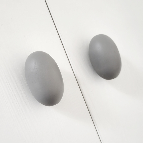 Cabinet knob OVAL | grey