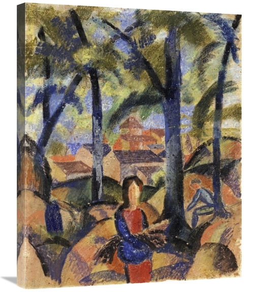 Global Gallery GCS-266797-30-142 30 in. Women Collecting Brushwood Art