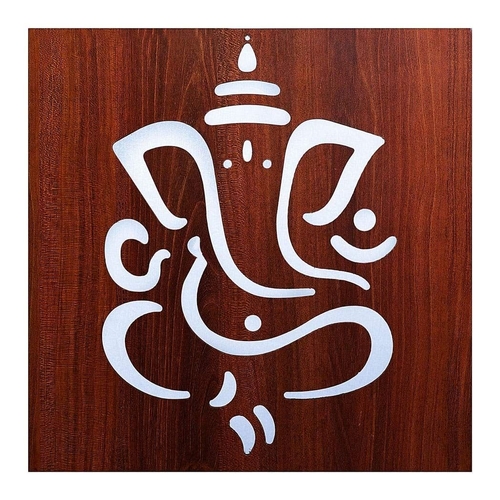 Ganesha Wall Hanging Wood Frame