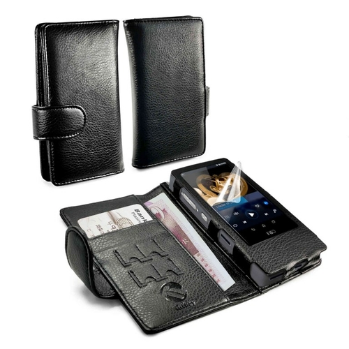 Tuff Luv B2-46 Wallet style Faux Leather Case Cover for FiiO X7 MP3 - 