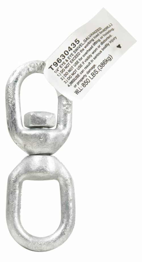 Apex Tool Group T9630435 0.25 in. Swivel Eye x eye  Galvanized- pack o