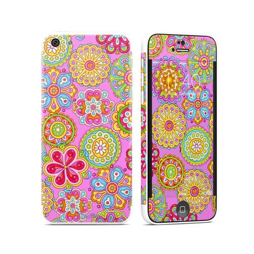 DecalGirl AIP5C-BRFLWRS Apple iPhone 5C Skin - Bright Flowers